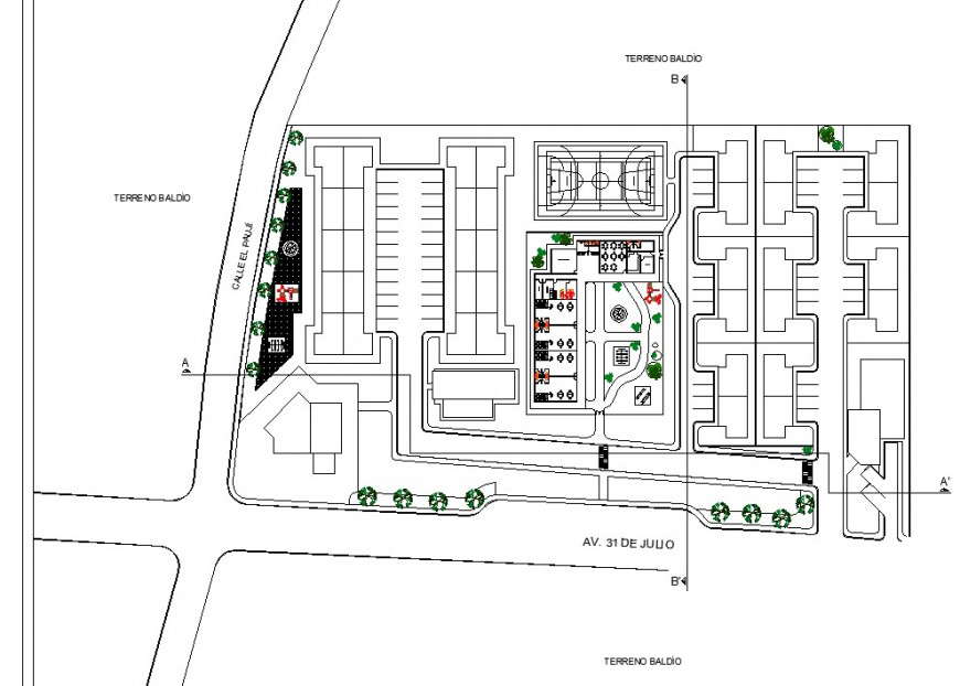 Terrace floor restaurant plan detail autocad file