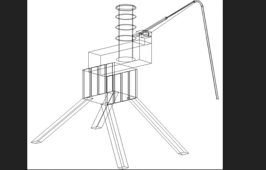The  machine plan detail dwg file.