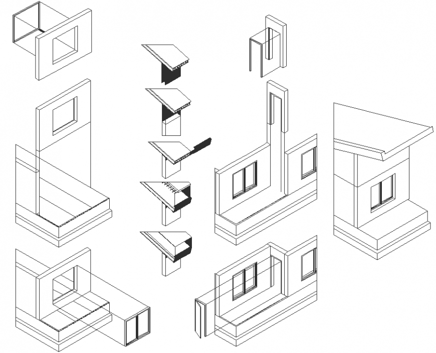 The anchoring inconcrete plan with the detailing dwg file.
