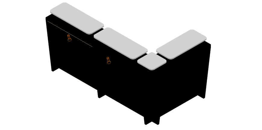 The bar table plan detail dwg file.