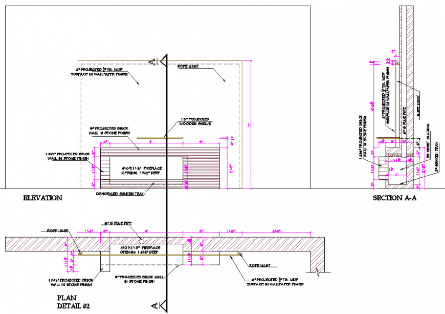 The basic structural plan detail dwg file.