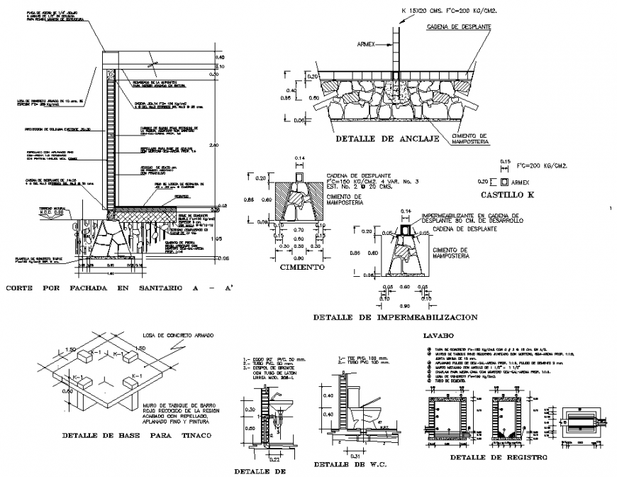 The construction plan detail dwg file.