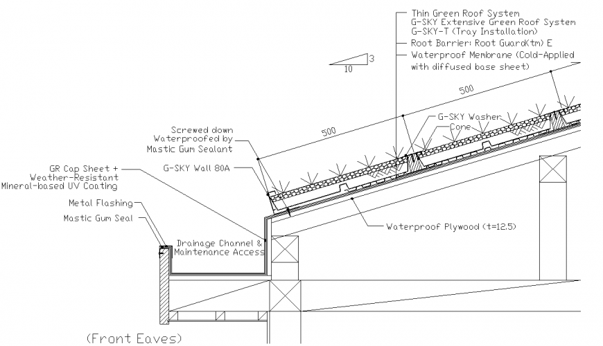 The foundation plan with a detailed dwg file.