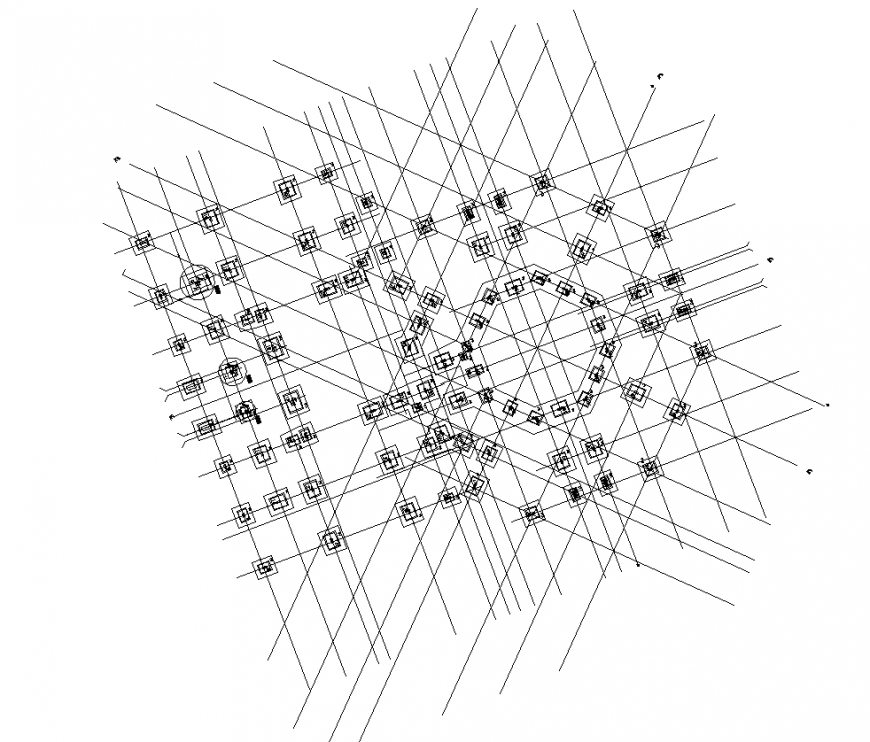 The foundation plan with a detailed dwg file.