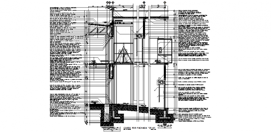 The foundation plan with a detailing dwg file.