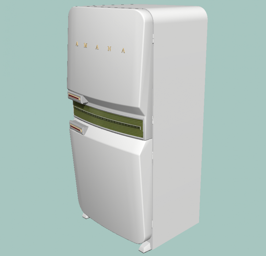 The fridge plan detail dwg file.