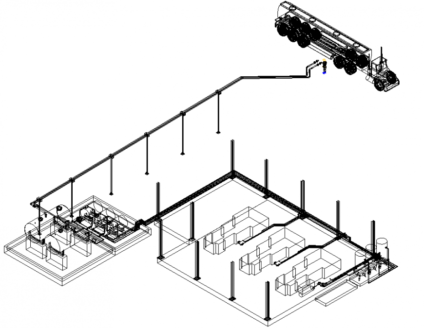 The industrial constructive plan & detail dwg file.