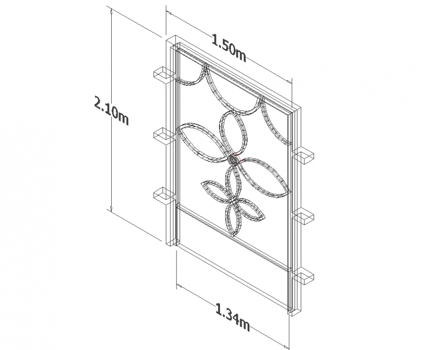 The partition plan detail dwg file.