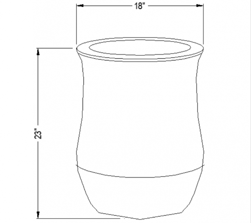 The pot plan with desired detailed dwg file.