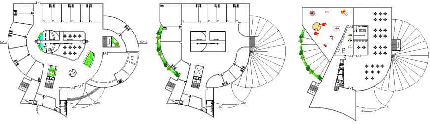 The resort plan detailing dwg file.