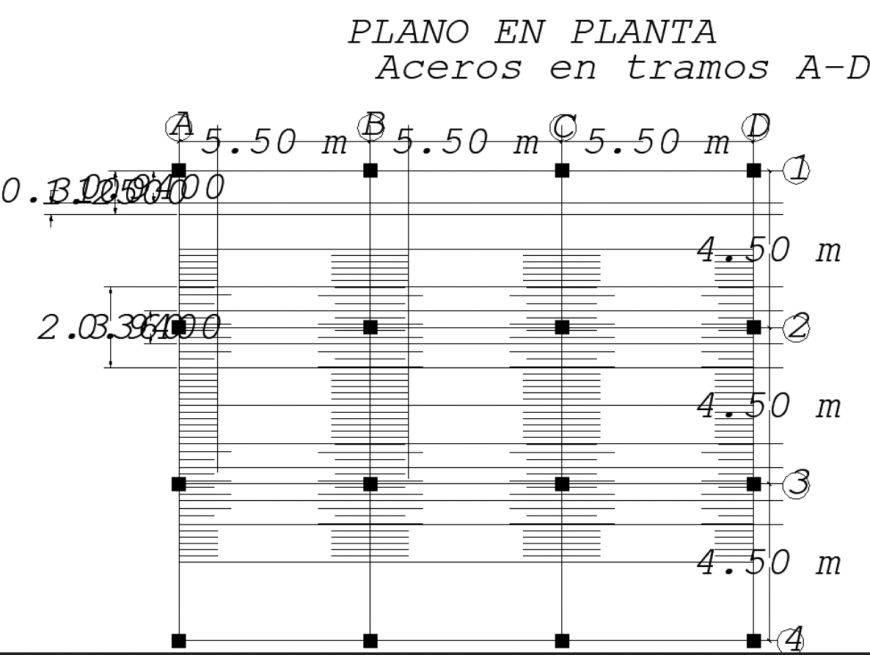The slab plan detail dwg file.