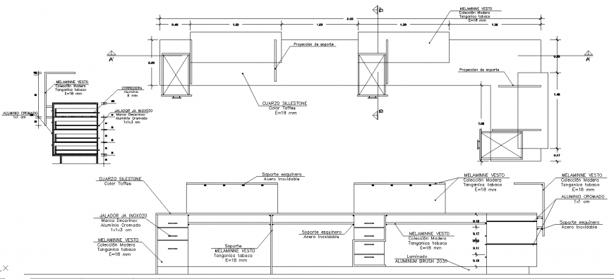 The top view  foundation plan detailing dwg file.