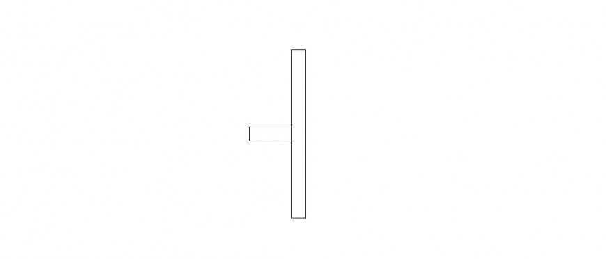 Thin table elevation block cad drawing details dwg file