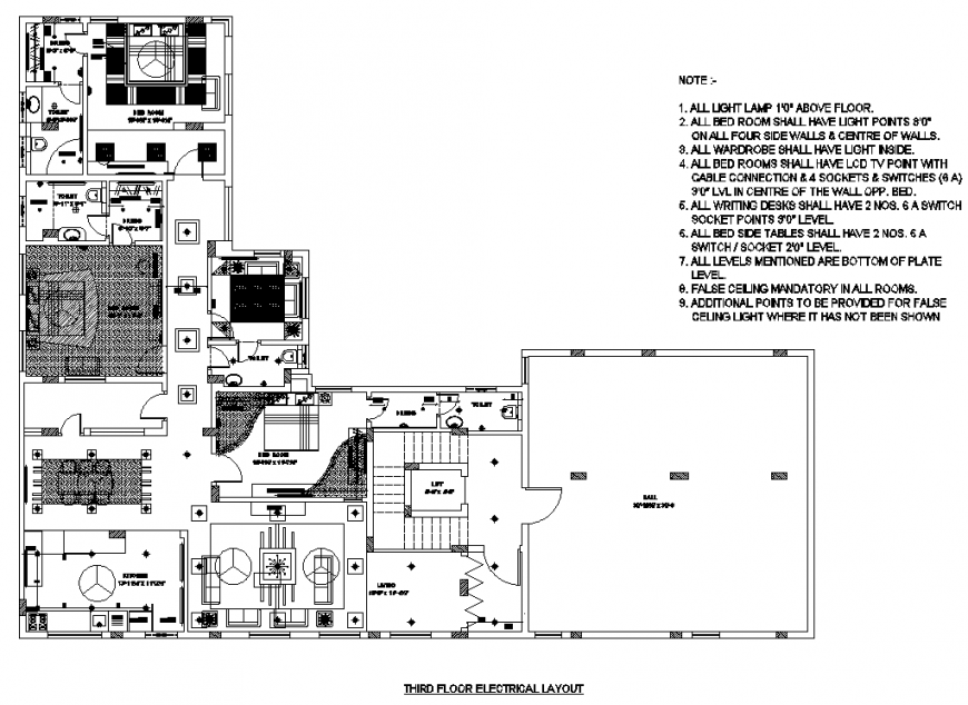Third floor electrical housing layout file