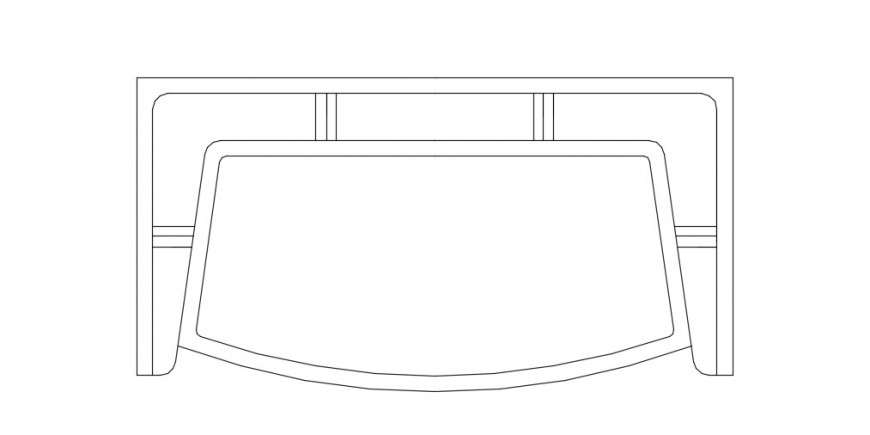 Top View Sofa Plan DWG File for Detailed Furniture Layout