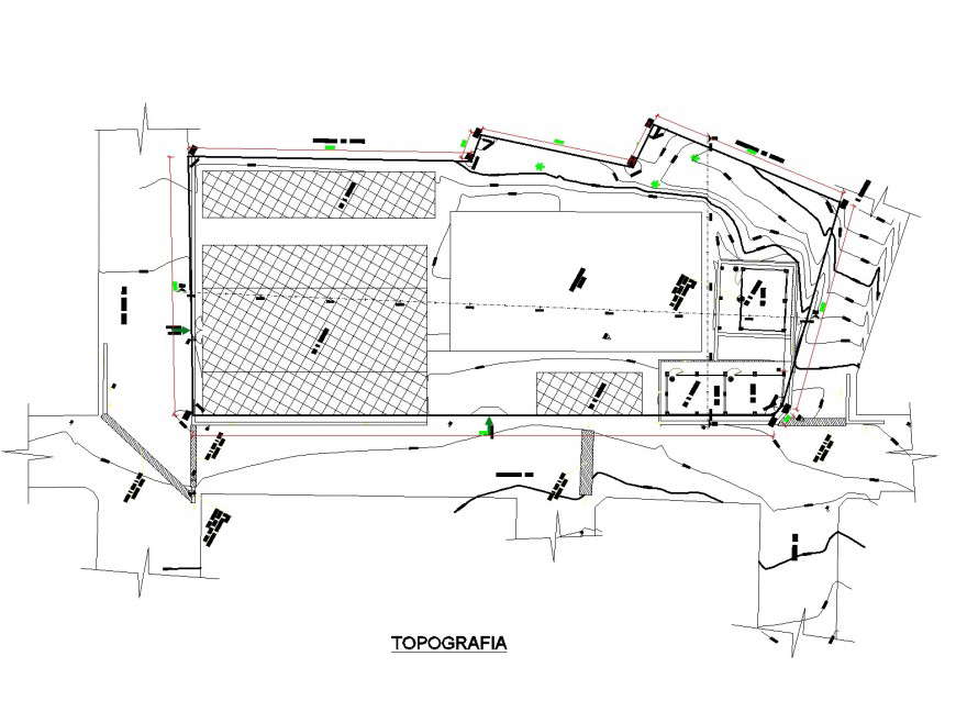 Topography school planning layout file