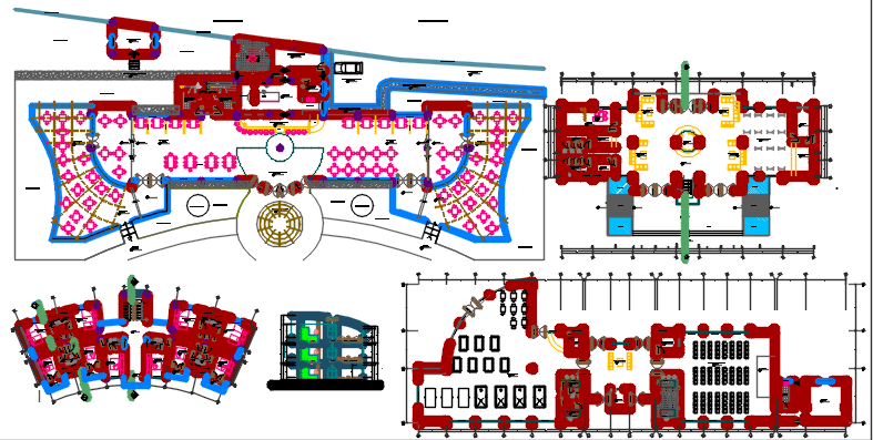 tourist center dwg file