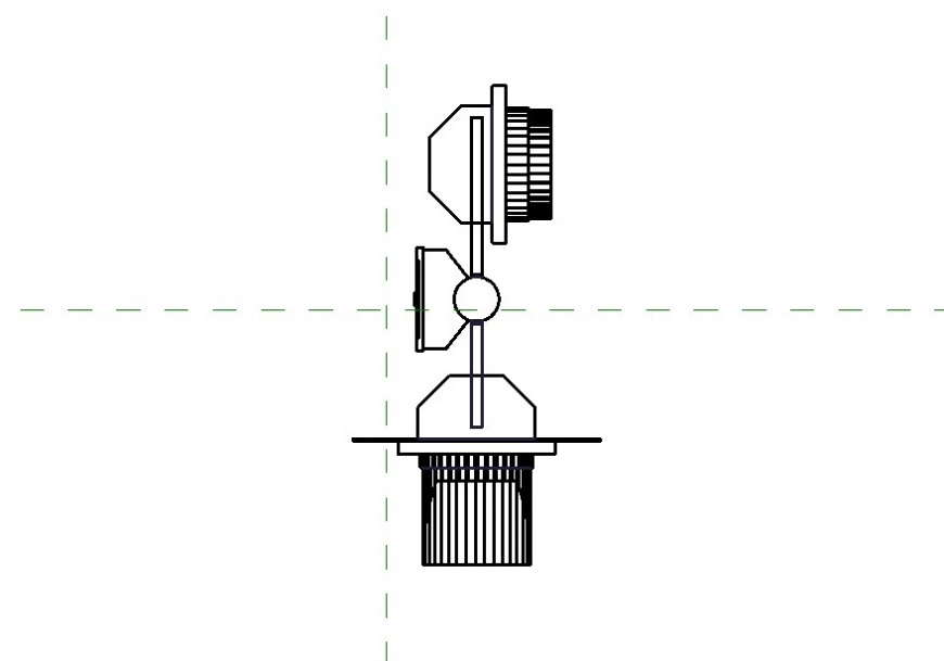 Traffic lights detail 2d view CAD blocks layout Revit file