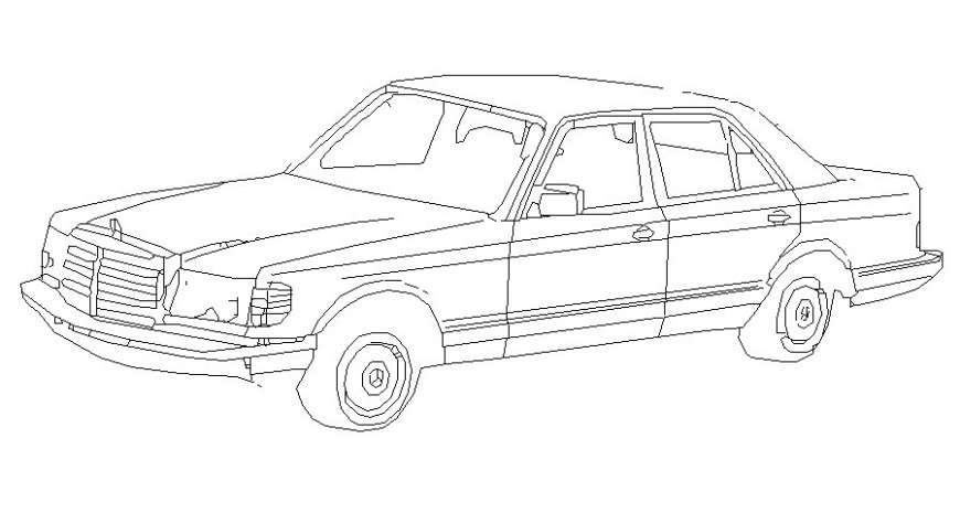 Transportation car drawings 3d model autocad file