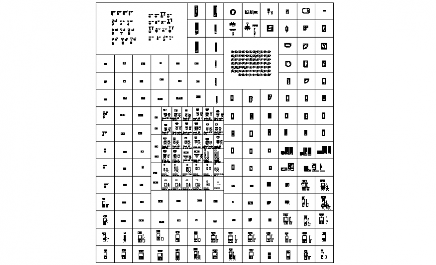 Types of w.c and sink drawing with details