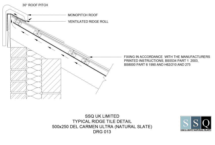 Typical ridge tile detail dwg file