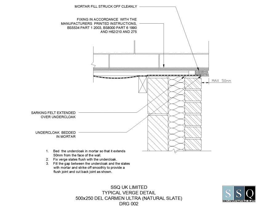 Typical verge section detail autocad file