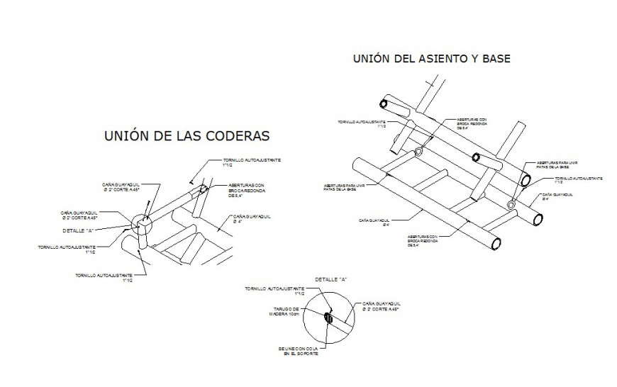 Union of the elbow pads detail dwg file