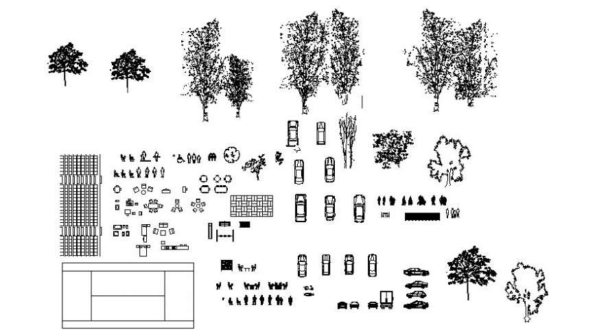 Various units library autocad softwrae file