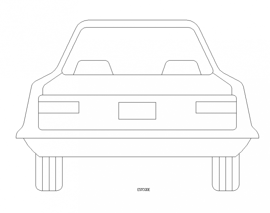 Vehicle Car CAD block layout autocad file