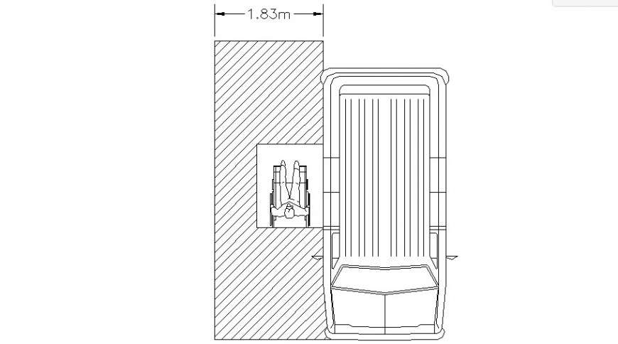 Vehicle blocks drawing 2d view Autocad file