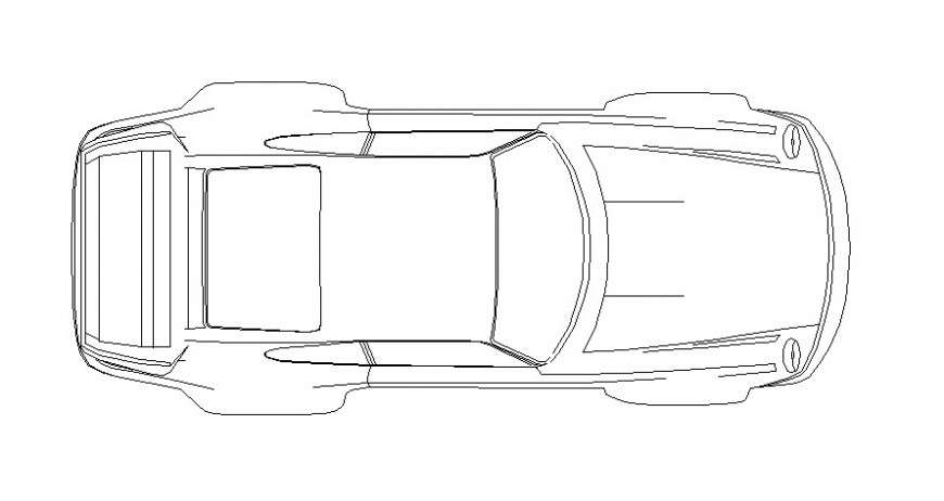 Car Vehicle Elevation 2D Drawing Blocks in DWG File