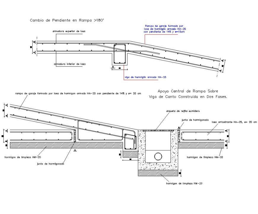 Vehicular ramp detail 2d drawings layout AutoCAD file