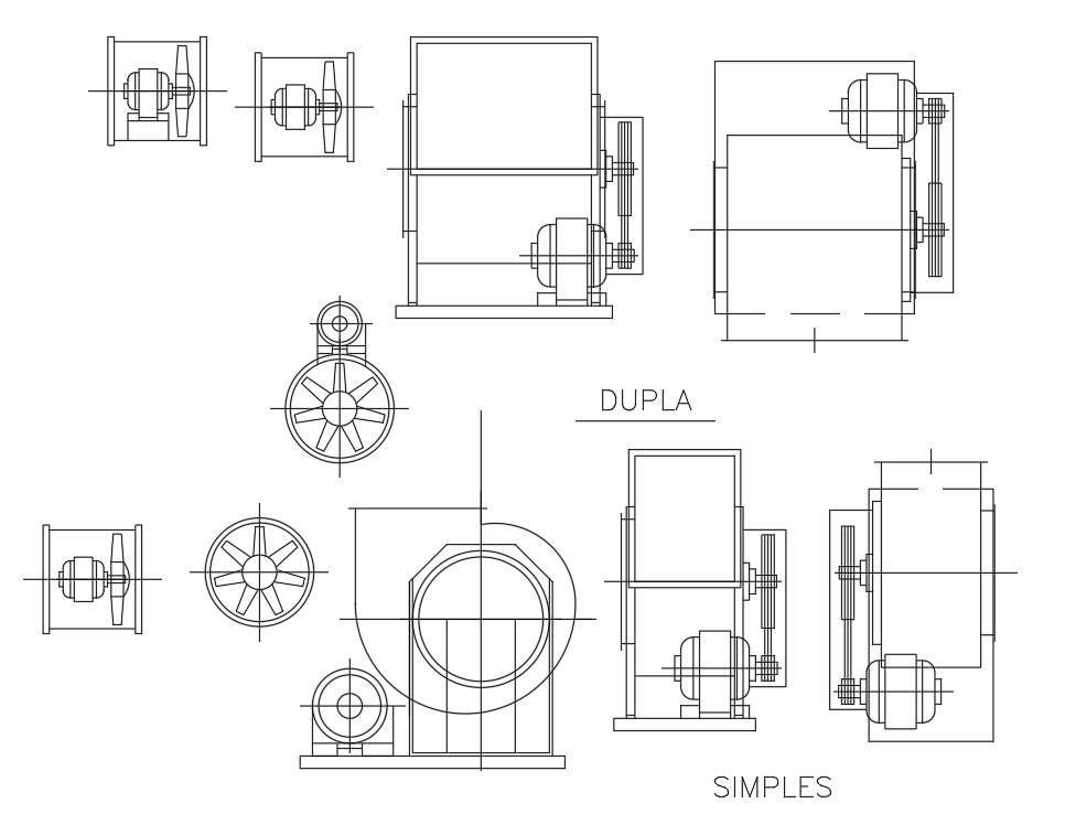 ventiladores (Fan) Design DWG File
