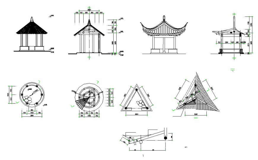 Verandas detail of a chinese architecture