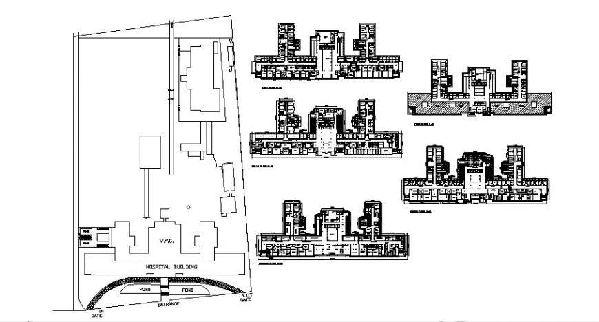 Vivekanad poly clinic and medical science institute detail drawing in dwg AutoCAD file.
