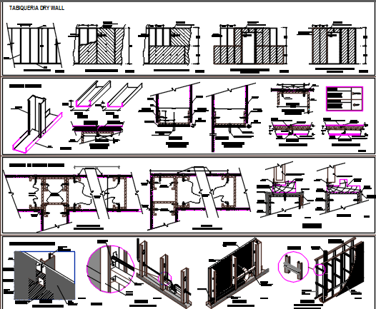 wall design dwg file