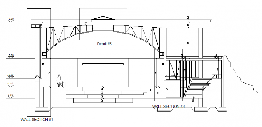 Wall design dwg file