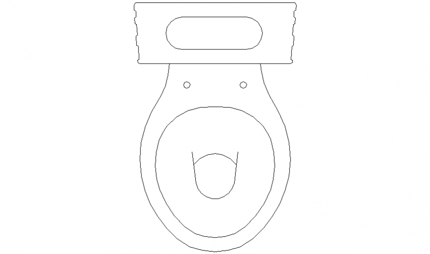 Wall Hung Types of toilets drawing in dwg file.