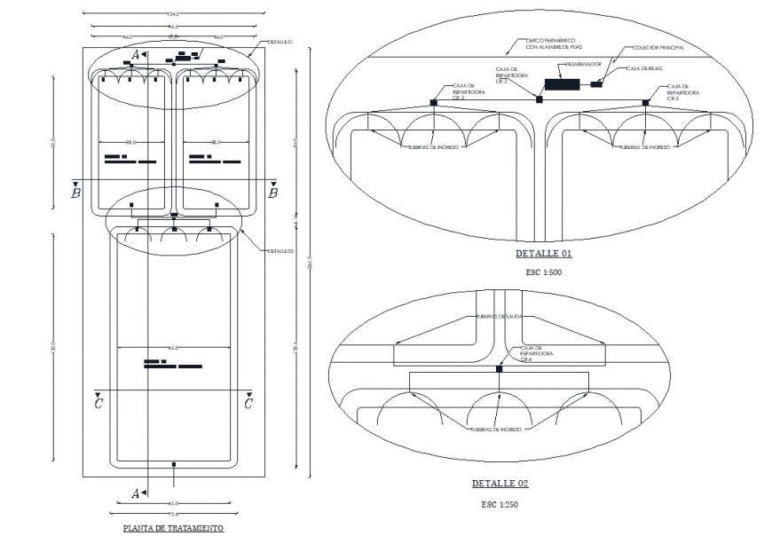 Water tank  plan and blow up detail in dwg file.
