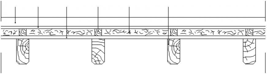 Wooden forged section cad drawing details dwg file