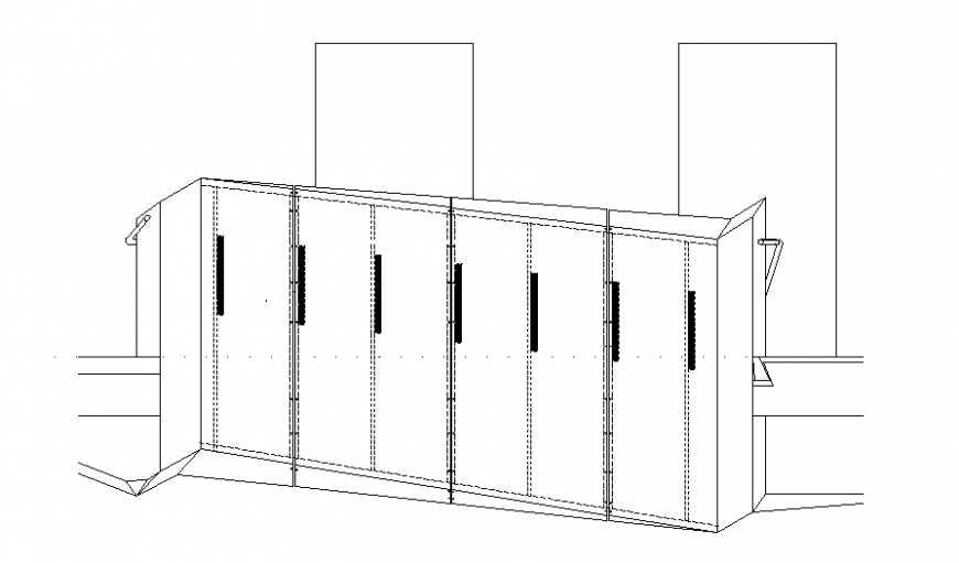 Wooden furniture cad drawing details dwg file