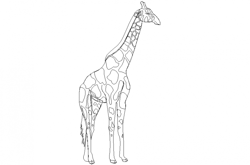 Ziraffe Elevation animal Block