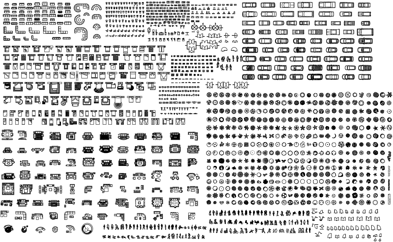 Massive AutoCAD Blocks Library for Furniture & Layouts