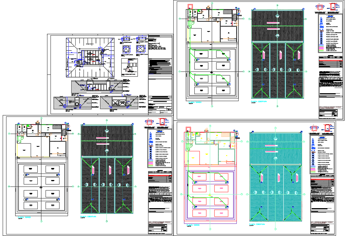 Cistern and water tank DWG CAD layouts and construction details
